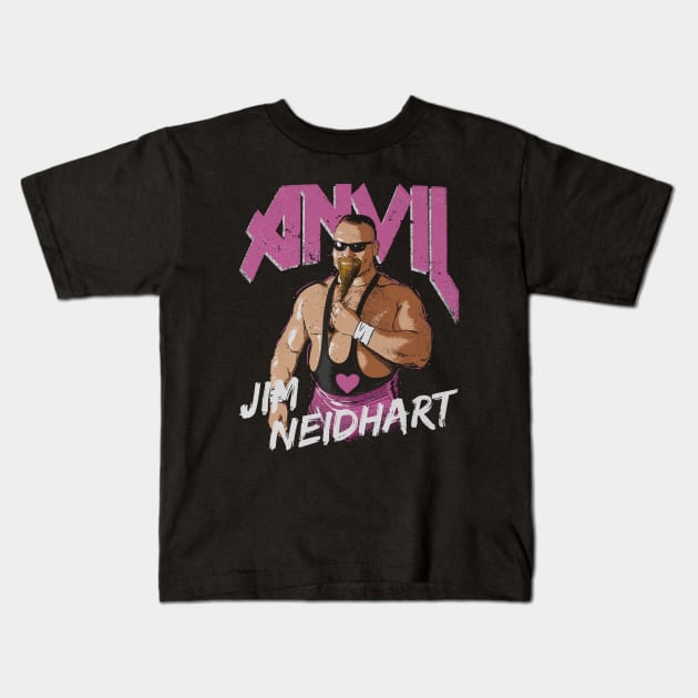 Jim The Anvil Neidhart Pop Kids T-Shirt by MunMun_Design